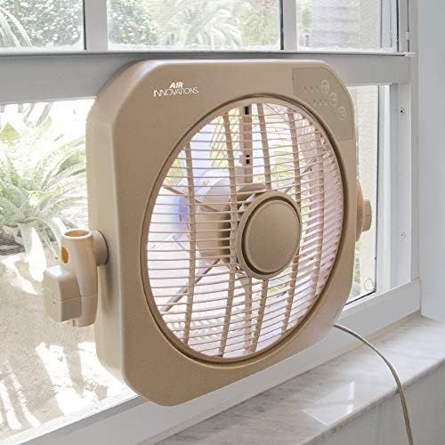  Air Innovations 12” Swirl Cool 2-in-1 Fan with Cord Wrap (AI-4400) (Beige)