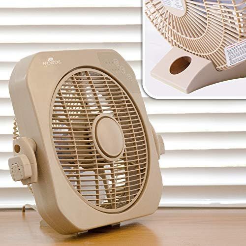  Air Innovations 12” Swirl Cool 2-in-1 Fan with Cord Wrap (AI-4400) (Beige)