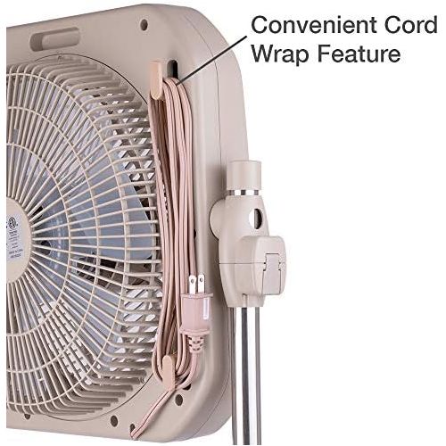  Air Innovations 12” Swirl Cool 2-in-1 Fan with Cord Wrap (AI-4400) (Beige)