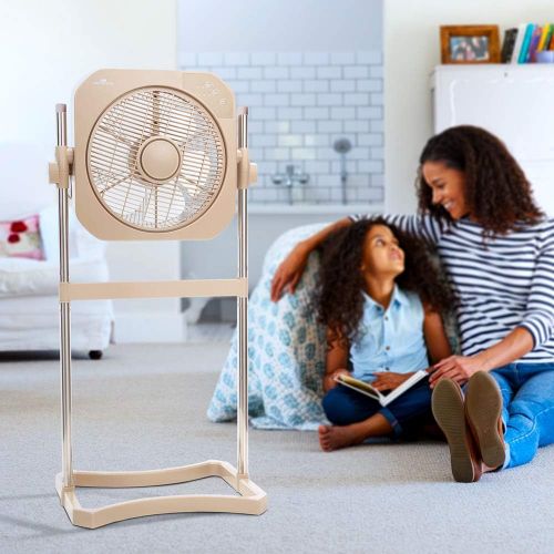  Air Innovations 12” Swirl Cool 2-in-1 Fan with Cord Wrap (AI-4400) (Beige)