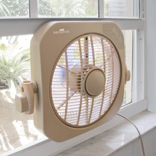  Air Innovations 12” Swirl Cool 2-in-1 Fan with Cord Wrap (AI-4400) (Beige)