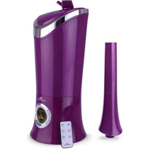  Air Innovations MH-701BA 1.7 Gal. Cool Mist Digital Humidifier with Aroma Tray for Large Rooms, Up to 600 sq. ft, Includes Remote-Purple