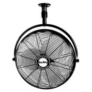 Air King 9320 20-Inch 1/6-Horsepower Industrial Grade Ceiling Mount Fan with 3,670-CFM, Black Finish