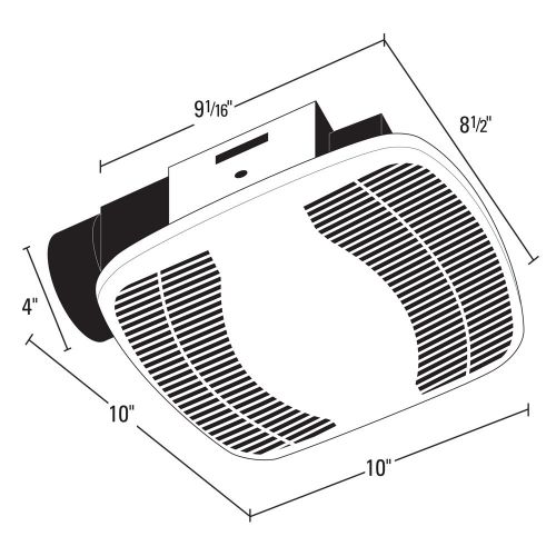  Air King BFQ 140 High Performance Bath Fan, 120-CFM