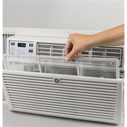  GE AEM08LX 19 Window Air Conditioner with 8000 Cooling BTU, Energy Star Qualified in Light Cool Gray