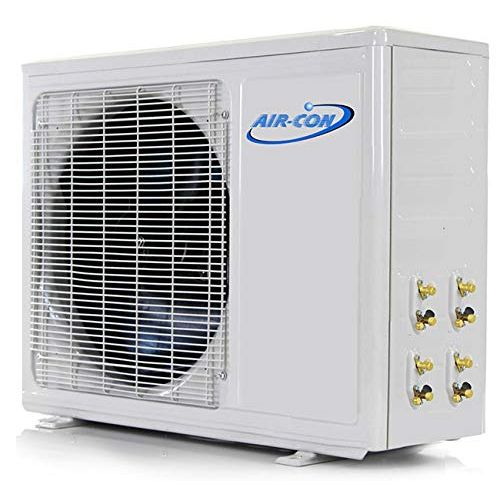  Air-Con Int. Multi Zone Mini Split Ductless Air Conditioner  Quad Zone 9000 + 9000 + 12000 + 12000-4 Zone Pre-Charged Inverter Compressor - Includes Four Free 25 Linesets - Premium Quality - U