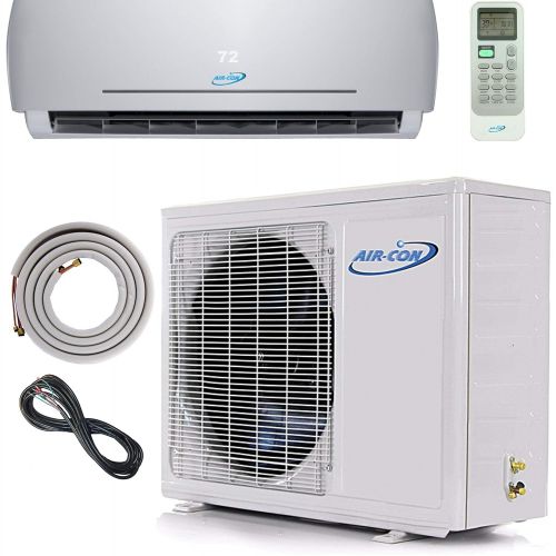  Air-Con Int. 18000 BTU Mini Split Ductless Air Conditioner  23 SEER - Includes Free 12’ Lineset and Wiring - Arrives 100% Ready to Install - Pre-Charged Inverter Compressor  1.5 Ton Heat Pump