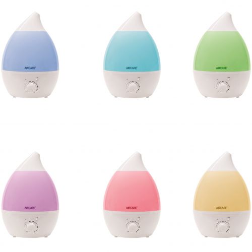  AIRCARE AURORA Mini Ultrasonic Humidifier with Aroma Diffuser and Multicolor LED Night Light