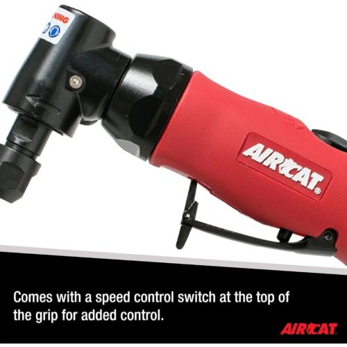  [아마존베스트]AirCAT 6280 .75 HP Composite Angle Die Grinder w/Spindle Lock 18,000 RPM