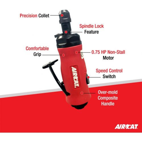  [아마존베스트]AirCAT 6285 .75 HP Composite Die Grinder w/Spindle Lock 20,000 RPM