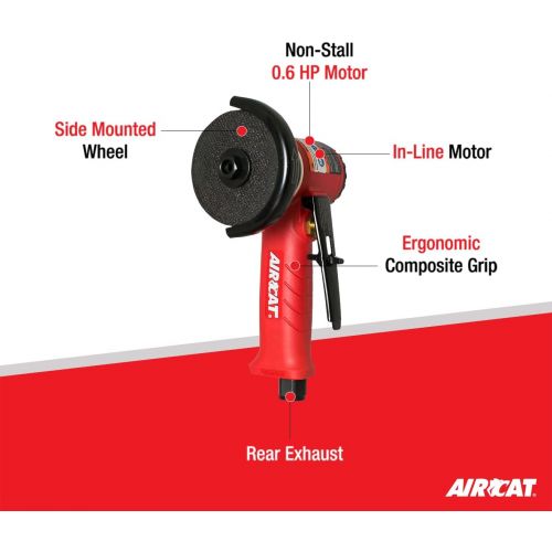  [아마존베스트]AIRCAT 6525-A Inline Cut-Off Tool w/ Adjustable Guard, Small, 3-Inch, Red & Black