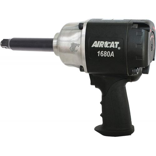  AirCat AIRCAT 1680-A-6 34 Drive Metal Impact Wrench with 6 Extended Anvil, Medium, Black