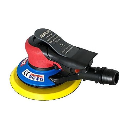  AirCat AIRCAT 6700-6-332SV 6 Self Vacuum Palm Sander 332 Orbit, Small, RedBlack