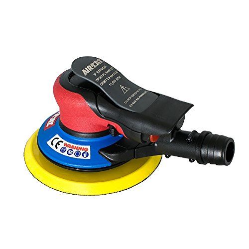  AirCat AIRCAT 6700-6-332SV 6 Self Vacuum Palm Sander 332 Orbit, Small, RedBlack