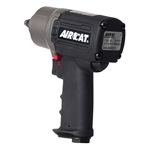  AirCat AIRCAT 1350-XL Composite High-Low Torque Impact Wrench, 38-Inch, BlackTitanium