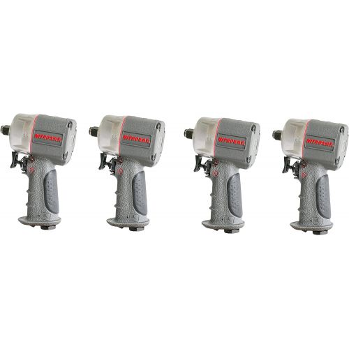  AirCat AIRCAT 1056-XL Kevlar Composite Compact Impact Wrench, 12, Silver & Grey