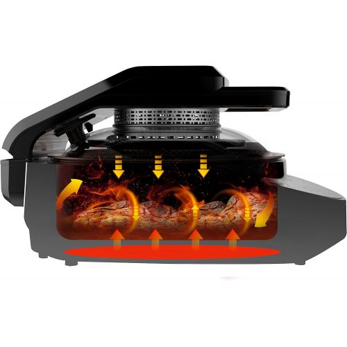  AirGO AP360 5-in-1 multifunction programmable cooking system: Crepe Maker, Mini-Oven, Indoor Grill, Air Fryer, Robotic Stir Fryer