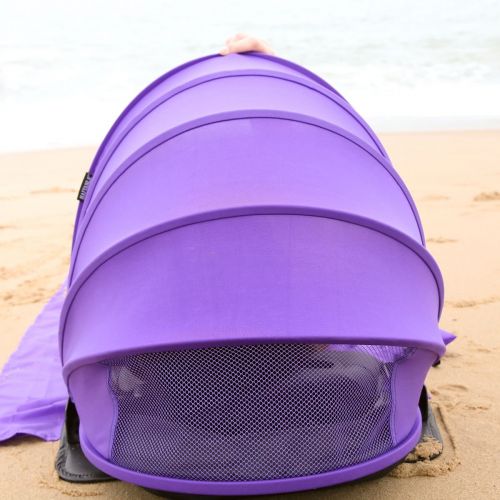  AirGoods HAIYANLE Pop Up Portable Adjustable Beach Sun Shade Canopy, Instant Outdoors Beach Tent, Mat, Shelter with Carry Case