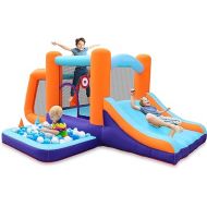Bounce House for Kids 5-12 Inflatable Bouncy House for Kids Outdoor with Ball Pit Pool, Basketball Hoop, Football Playing, A82030