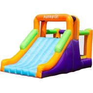 Inflatable Bounce House with Silde for Kids,Inflatable Bouncy House for Kids Outdoor, Toddle Bounce House with Blower for Backyard, Inflatable Bouncer with Long Slide for Party