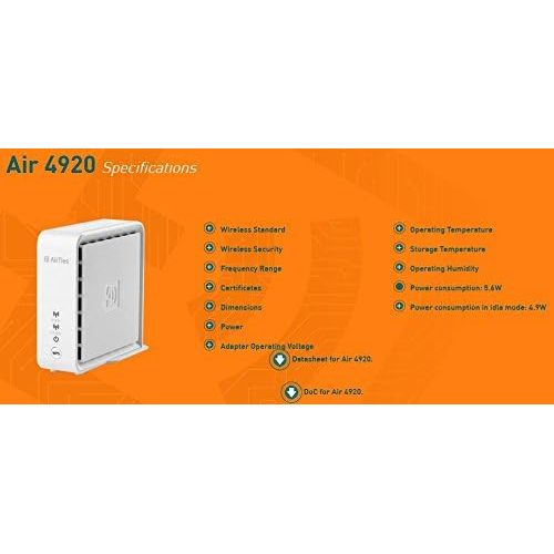  AirTies Air 4920 v2 .11AC 1600Mbps Smart Mesh 2 Port Gigabit Ethernet 11ac11n Wireless Router  Access Point 2.4Ghz5GhzWPS
