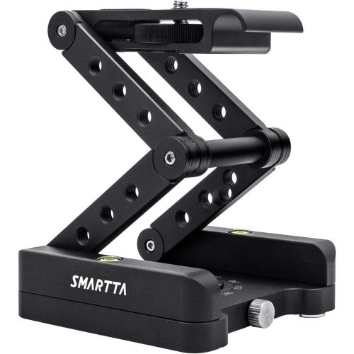  Aircover Smartta Z Flex Tilt Tripod Head, Folding Camera Bracket with 1/4 inch Quick Release Plate Bubble Level, 360°Rotatable Camera Support, Ball Head for DSLR Canon Sony Nikon Rail Camer