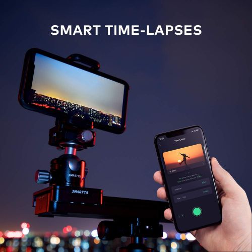  [아마존베스트]Aircover Smartta SliderMini 2 Motorized Camera Slider. Ultra Smooth & Portable. App or Manual Button Control. Video/Time Lapses/Stop Motion/Loop Mode/Curve Mode. 20cm/8” Travel Length. Load