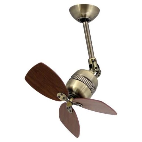  [아마존베스트]AireRyder Vaxcel Toledo Ceiling / Wall Fan Enclosure Colour Antique Brass Blade Colour Walnut