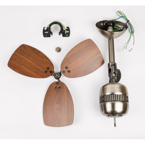  [아마존베스트]AireRyder Vaxcel Toledo Ceiling / Wall Fan Enclosure Colour Antique Brass Blade Colour Walnut