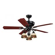 AireRyder Vaxcel F0006 French Country Ceiling Fan, 52, Oil Shale Finish