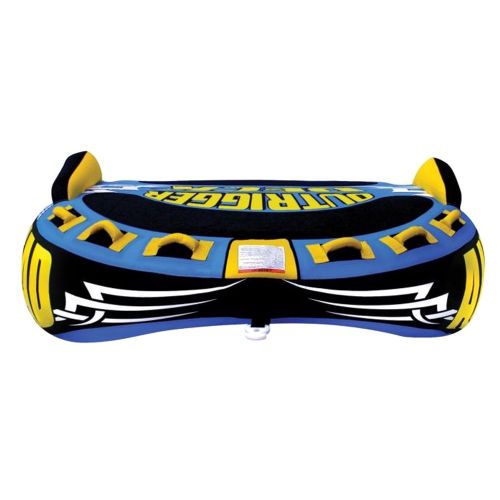  Kwik Tek Airhead Outrigger Inflatable Triple Rider Boat Lake Towable Deck Tube | AHOU-3