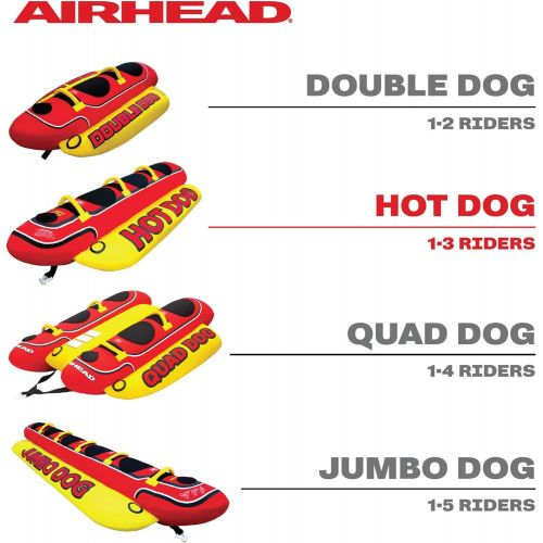  [아마존베스트]Airhead HOT DOG 3 Person Towable Tube