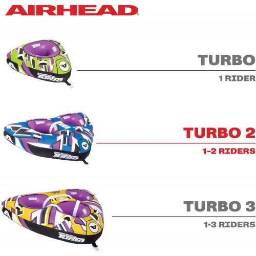  [아마존베스트]Airhead AIRHEAD TURBO BLAST, 2 Rider Towable Tube