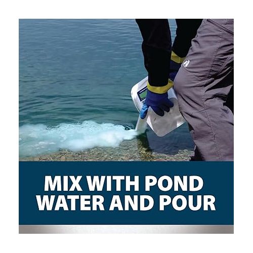  Airmax Wipeout Pond Weed Defense, Herbicide & Aquatic Weed Control, Controls Duckweed & Other Unwanted Submerged & Floating Vegetation, Easy-to-Use & Long Lasting, All-Season Treatment - 8 Ounce