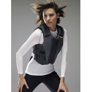 Airowear Outlyne Ladies Body Protector Vest - BLACK/GRAPHITEL3 SLIMSHORT