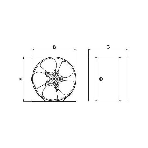  Industrieventilator 160mm 180m3 Kanalventilator Rohrventilator Kanalluefter Wandventilator AirRoxy 2100