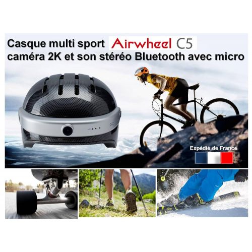  Airwheel Kopfhoerer Multi Sport Camera Full HD 2K, Lautsprecher und Freisprechfunktion Carbon