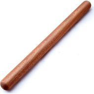 French Rolling Pin, 17.7 Inches Wood Rolling Pin for Baking Extra Long Thickened, Classic Wooden Dough Roller for Fondant Pizza Pie Crust Cookie Pastry, Essential Kitchen Utensil, Brown