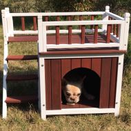 Aivituvin Wooden Dog/Cat House Outdoor and Indoor,Feral Pet Houses for Cats Insulated