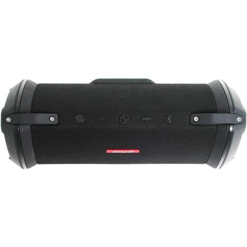  Aiwa Exos-3 Bluetooth Speaker (Black) - Water Resistant, Rugged - Serious Acoustic Performance