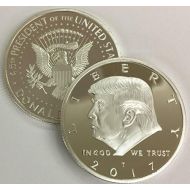 [아마존베스트]2017 President Donald Trump Inaugural Silver EAGLE Commemorative Novelty Coin 38mm. 45th President of the United States of America CERTIFICATE OF AUTHENTICITY