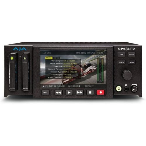  [아마존베스트]AJA Ki Pro Ultra 4K Video Recorder and Player with Built-in HD LCD Monitor, 4K 60p Support