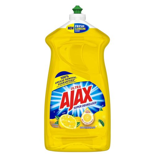  Ajax Ultra Triple Action Liquid Dish Soap, Lemon 52 Ounce - 4 Pack