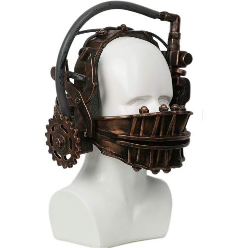  할로윈 용품Ajpicture XCOSER Saw Reverse Bear Trap Bronze Soft Resin Mask The Jaw Trap Horror Saw Franchise Trap Halloween Cosplay Mask Collectibles