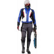 Ajpicture OW Newest Soldier 76 Hot Game Cosplay Costume PU Leather Jacket Pants Suit