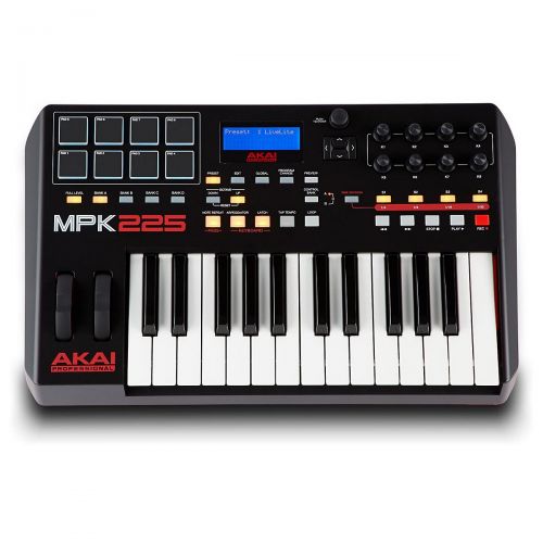  Akai Professional},description:The Akai Professional MPK225 is a compact performance pad and keyboard controller that combines deep software integration, enhanced workflow, and cor