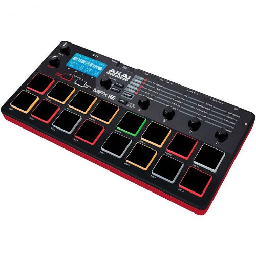  Akai Professional},description:MPX16 is an advanced sample player with sixteen backlit velocity- and pressure-sensitive pads. With it, musicians, producers and performers can trigg
