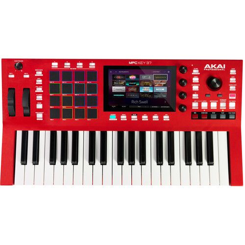  Akai Professional MPC Key 37 Standalone Keyboard Workstation with Sampler and Sequencer