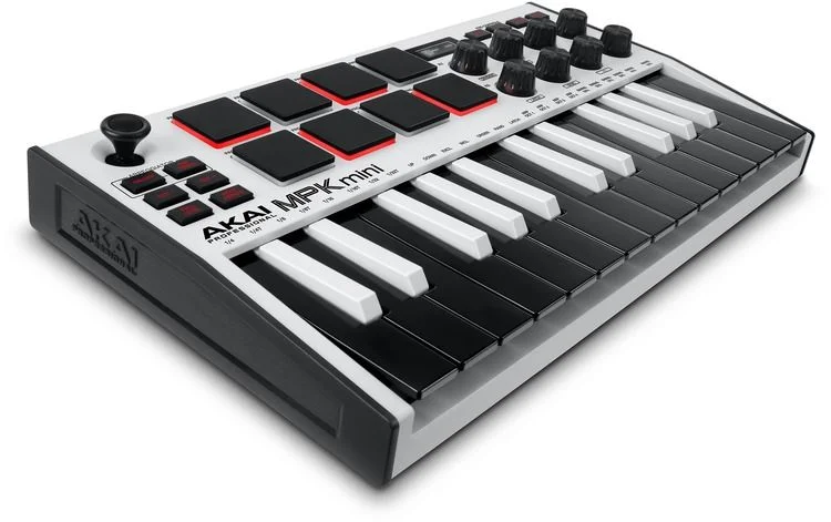  Akai Professional MPK Mini MK III Limited Edition White 25-key Keyboard Controller