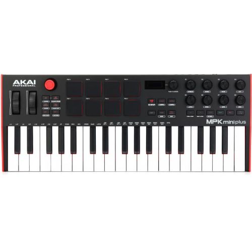  Akai Professional MPK Mini Plus 37-key Keyboard Controller and Synthesizer Plug-ins Bundle